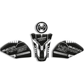Resim PROMOT TANK PAD SUZUKI V-STROM 650 UYUMLU MOTORSİKLET TANK PAD SET (2021/2024) 004 