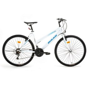 Resim Bisan Discover 42 Cm V 26 Jant 21 Vites Metalik Beyaz Mavi Beyaz - Mavi 