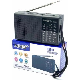 Resim Nns Yeni Mini USB Am Fm Sw 3 Bant Radyo NS-8088BT Mini Dünya Radyo Alıcısı Usb/tf/bt ile 