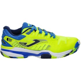 Resim Joma Slam Junior 2309 Lemon Fluor Royal Çocuk Tenis Ayakkabısı 