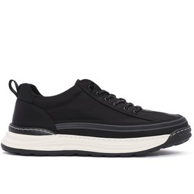 Resim Derimod Erkek Siyah Bağcıklı Kumaş Sneaker 25SFD69386F 