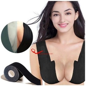 Resim Siyah Renk Göğüs Dikleştirici Bant Çok Renkli 