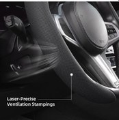 Resim Xuweiwei Toyota Direksiyon Kılıfı 2 Parça Mocha Brown Kaymaz Nefes Alabilir Pu Deri Dayanıklı Moka Kahvesi 