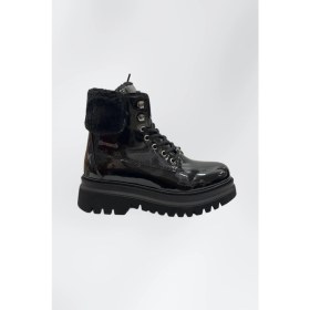 Resim Pierre Cardin Siyah Rugan Kürklü Kadın Kar Botu Soğuğa&suya Dayanıklı 