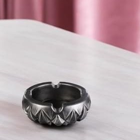 Resim Evene Küllük Gümüş Eskitme Kül Tablası Model 3, e.kullukmodel3 