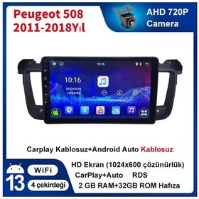Resim Peugeot 508 2011-2018yıl Carplay 9inç 2/32gb Multimedya 