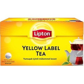 Resim Lipton Yellow Label Siyah Demlik Poşet Çay 4'lü 100 x 3.2 G 