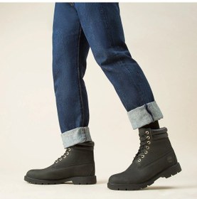 Resim Timberland 6 Inch Lace Up Erkek Siyah Bot Siyah 
