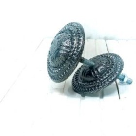 Resim Onur Mil Menteşe Alüminyum Kapı Topuzu-Tokmağı (Gümüş Dövmeli) 