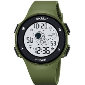 Resim Rogfer Skmeı 2068 Çok Fonksiyonlu Erkekler 50 M Su Geçirmez Gece Parlaklığı Spor Dijital Bilek Saati Ordu Yeşili Çok Renkli Çok Renkli 