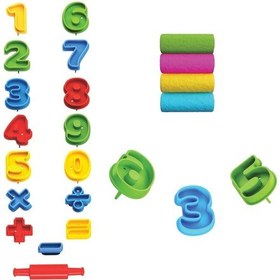 Resim 3d Rakamlar Oyun Hamur Seti 200 Gr. - Oyun Hamuru Seti - Hamur Setleri - Hamur Kalıpları Renkli 