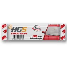 Resim Boss Tape 3M Yapıştırıcılı PVC HGS Kılıfı Otopark Giriş Etiket Kılıgı 