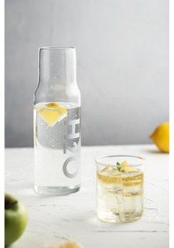 Resim Borosilikat Cam Gri Başucu Sürahisi & Cam Sürahi 600 Ml 