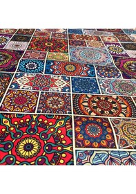 Resim Döşemelik Kumaş Dijital Baskı Patchwork Desen 