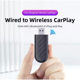 Resim vagdizaynarslan Yeni Tasarım Mini Kablosuz Carplay Ve Android Auto Usb ve Type-c Uyumlu Araç Multimedya Adaptörü 