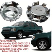Resim Chuangyinshop Xfl-014 1 Adet Krom Fırçalı Jant Kapağı 2007-2014 Avalanche Silverado 1500 Tahoe 20 Inç 