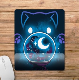 Resim Pixxa Kozmik Kedi Tarot Fal Bilek Destekli Mousepad Model - 1 