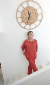 Resim 2 Parça Tarçın Müslin Kadın Rahat Müslin Takım - S-M 