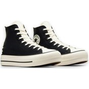 Resim Converse A12552c Chuck Taylor All Star Crafted Laces Lift Hi Platform Sneaker Siyah Unisex Siyah 