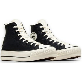 Resim Converse A12552c Chuck Taylor All Star Crafted Laces Lift Hi Platform Sneaker Siyah Unisex Siyah 