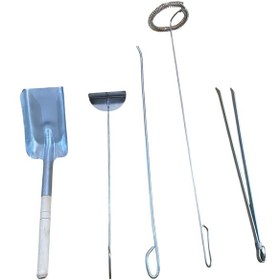 Resim Mobilreyon Şömine Seti,kürek,gelberi,karıştırıcı,maşa,harbi Soba Temizleme Demiri 5'li Set 