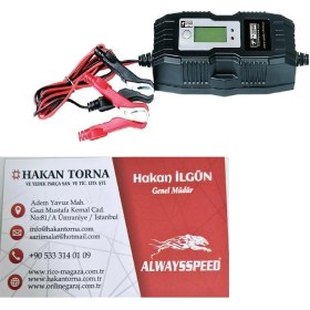 Resim Dijital Akü Şarj Cihazı 6V-1.2 Ah-14 Ah 