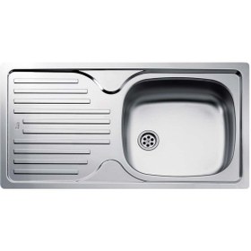 Resim Teka İnfant 45 Mikro Keten Dokulu Tek Gözlü Sol Damlalıklı Eviye (.40109762) 