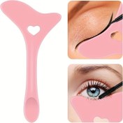 Resim 1 Adet, Yeniden Kullanılabilir Silikon Eyeliner Ve Maskara Kalkanı - Kolay Uygulama Için Çok Amaçlı Makyaj Aracı 