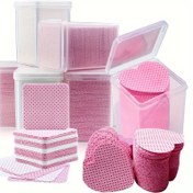 Resim 200 Adet Lint-Free Tırnak Temizleme Pedleri Tırnak Mendilleri, Süper Emici Yumuşak Nonwoven, Tırnak Oje Çıkarıcı Pedleri, Kirpik Uzatma Jeli Temizleme Mendilleri, Jel Tırnak Oje Çıkarma Aracı, Plastik Saklama Kutusu Ile 
