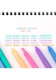 Resim Serve Berry 0.7 Mm Jel Kalem Pastel Pembe 