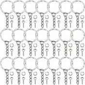 Resim 120 Parça/Set veya 250 Parça/Set Anahtarlık Açık Atlama Halkaları Göz Pimleri Takı Yapım Aksesuarları Kiti DIY Anahtarlık Anahtarlık Kolye Uçları için 