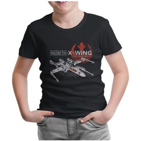 Resim Lord Tshirt Star Wars - Incom T65 Siyah Çocuk Tshirt 