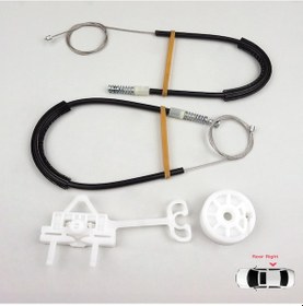 Resim Fiat Linea 2007-2018 İçin Elektrikli Arka Sağ Kapı Cam Kriko Seti 