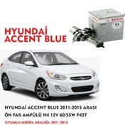 Resim HYUNDAİ ACCENT BLUE 2011-2015 ARASI ÖN FAR AMPÜLÜ H4 12V 60/55W P43T 