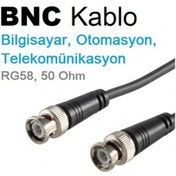 Resim Irenis BNC Kablo 50 Ohm Bilgisayar, Otomasyon, Telekom, RG58, 1 M 