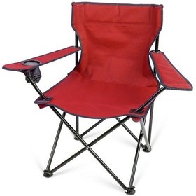 Resim Katlanır Kamp Koltuğu Kırmızı 