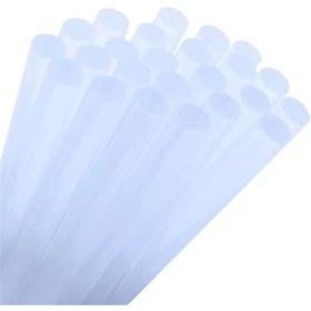 Resim AyrStore Sıcak Silikon Çubuğu 1 KG 11MM 30CM Mum Silikon Kalın Uç Şeffaf 
