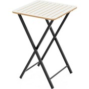 Resim Katlanır Bahçe Masası Bistro Masa Beyaz 1396 