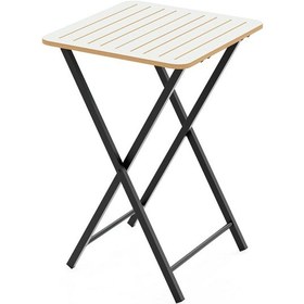 Resim Katlanır Bahçe Masası Bistro Masa Beyaz 1396 