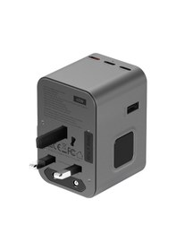 Resim Energea Travelworld Universal Gan45 1 Adet 45w Type C 2 Adet 15w Type C Ve 2 Adet 12w Usb Çıkışlı Pd Hızlı Şarj Aleti - Siyah 