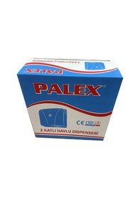 Resim Palex Z Katlama Dispenser Kağıt Havlu Dispenseri Aparatı - Şeffaf Mavi - Plastik - 27 Cm. - 1 Adet Mavi 