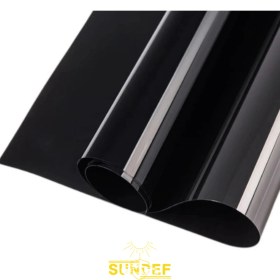 Resim SUNDEF Siyah Orta Ton Cam Filmi 75 cm × 6 m - (2ply 2 Numara %20) Güneş Kontrol Uv / Ir Isı Yalıtımı 
