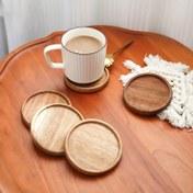 Resim 4/6/8 adet Bambu Bardak Altlığı DIY Bambu Bardak Altlığı Bambu Tabanlı Bardak Altlığı Basit Tarz Saf Renk Isı Yalıtımı Kaymaz Mutfak Eşyası Çay Altlığı Oda Dekorasyonu Noel Halloween Hediyesi 