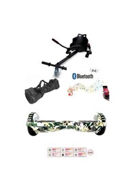 Resim Elektrikli Kaykay Scooter Akıllı Denge Hoverboard + Hoverkart + Çanta Full Ledli Extrem Paket D07 
