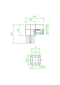 Resim Mmcx-kwe Dişi Konnektör 