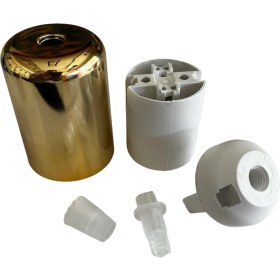 Resim Conana Duy Lalesi ve E27 Duy (Gold Renk) Plastik (2 ADET) 