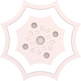 Resim Motifpiyer Tavan Spot Göbegi-Motifli-Sekizgen-İçegri-54-86cm-Dış-Çitali 