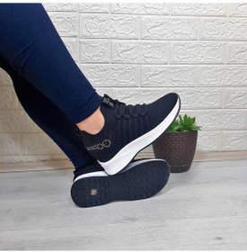 Resim M.p 1669 Siyah İçten Gizli Topuk 7cm Taşlı Kadın Spor Ayakkabı 001 