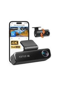 Resim 70mai M800 Arabalar İçin 4k Araç Kamerası Ön Ve Arka, Starvıs 2 Imx678 Süper Gece Görüşü Ve F1.7 Diyafram, Çift Hdr, 4g Lte Ve 5ghz Wi-fi, Dahili 128gb Emm...-122992 