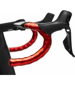 Resim Supacaz Gidon Bantı BT-136 Prızmatik ( Red + Ano Red Gidon Tıpası) 